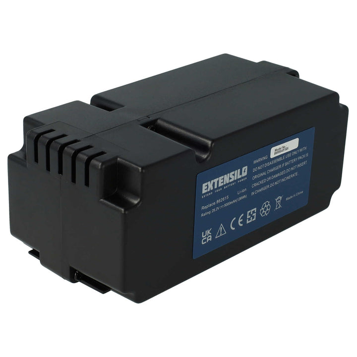 EXTENSILO Akku Ersatz für 862601, 862615, 862617, 862618, 0862622, 0862622001 für Rasenroboter Rasen