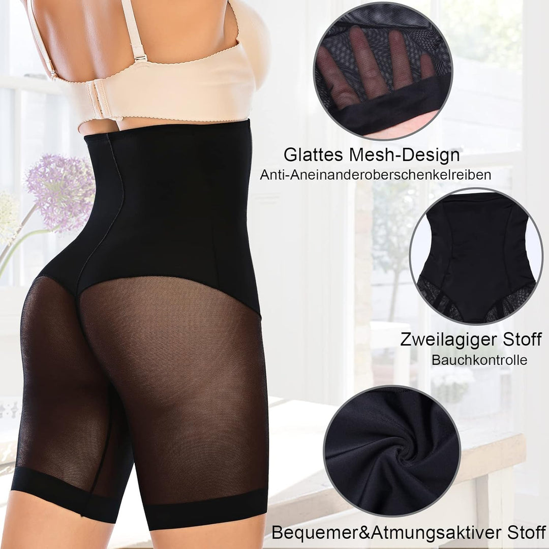 YARRCO Bauchweg Unterhose Damen Shapewear Miederhose Hohe Taille Figurformende Unterwäsche Leggings