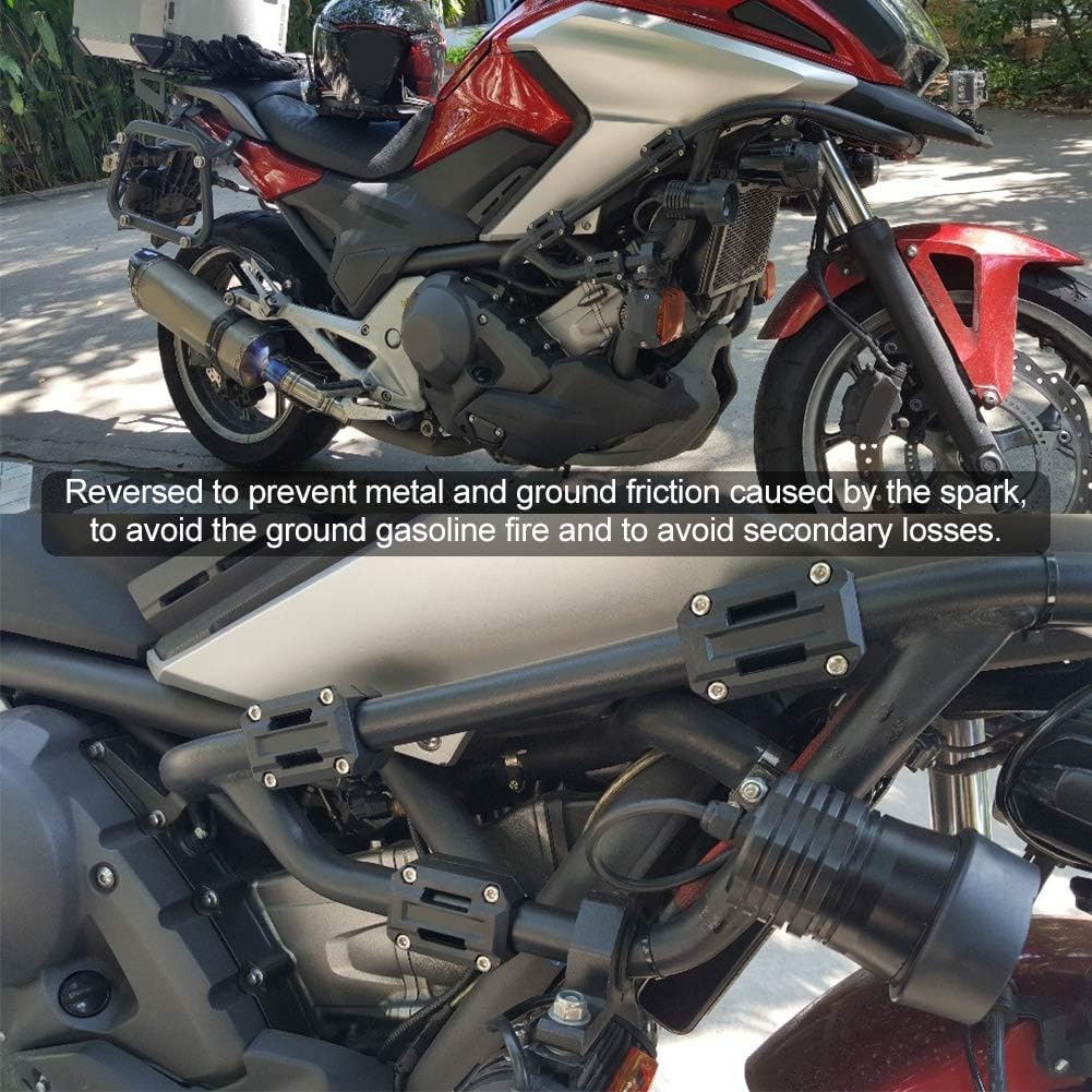 3 Paar Motorradstossstange dekorative Blöcke Motorschutz Stossstange dekorativer Blockschutz Dekorsc