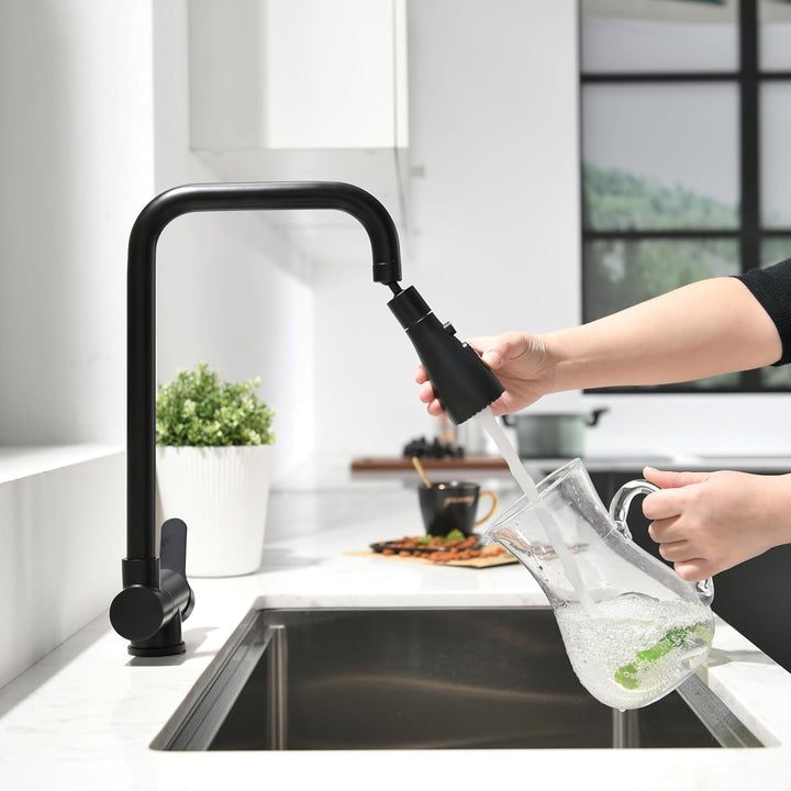 Einhebelmischer für Küche, klappbar, mit 3 Strahlarten, Küchenarmatur, faltbar, für Fenster, Mischba