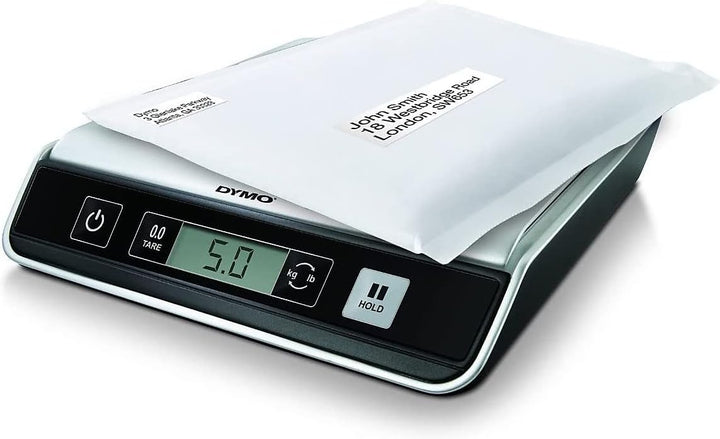 DYMO M10 Paketwaage | bis zu 10 kg | USB Briefwaage mit LCD-Bildschirm | 20 cm x 20 cm bis 10 kg, bi