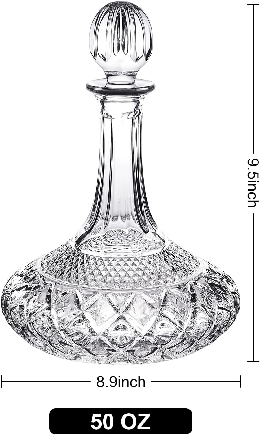 Paysky Wein Dekanter für Wein/Whiskey mit Stopfen, obere Regal-Kollektion, Dekanter mit Luxuriöser B