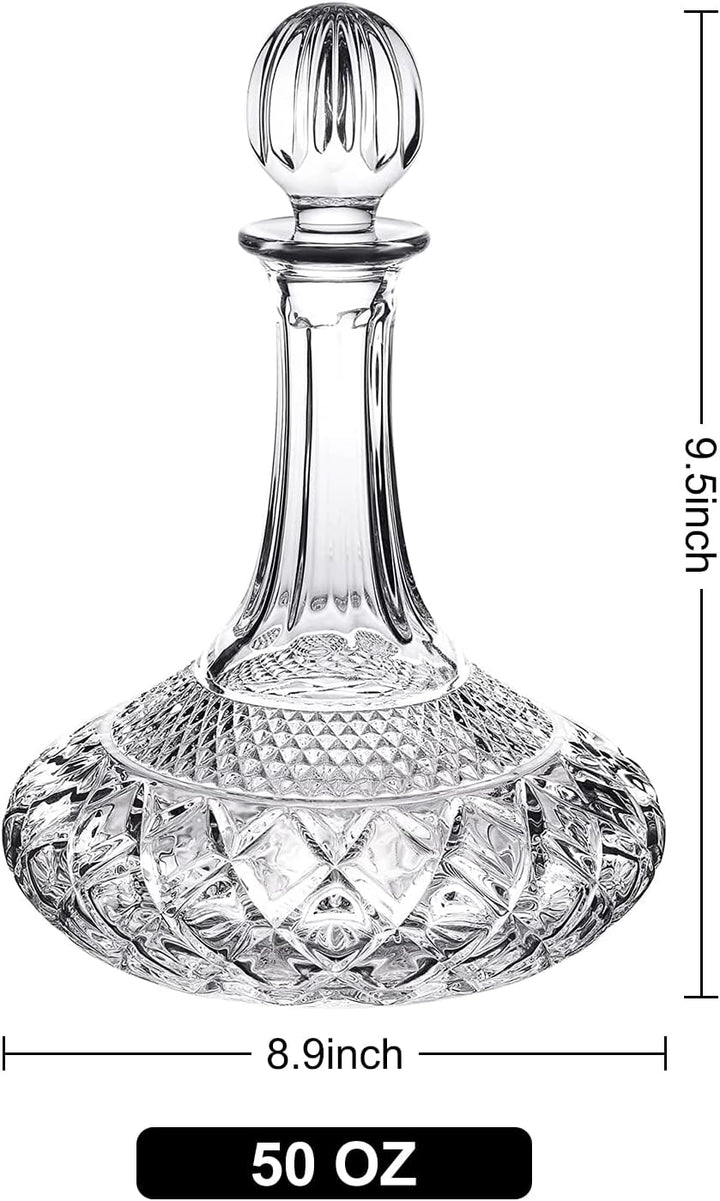 Paysky Wein Dekanter für Wein/Whiskey mit Stopfen, obere Regal-Kollektion, Dekanter mit Luxuriöser B