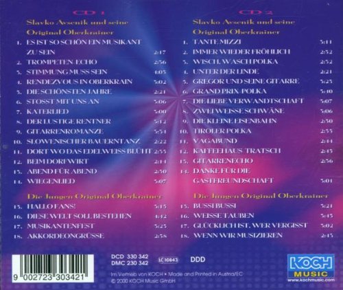 Die Erfolgsgeschichte Avsenik, Audio-CD
