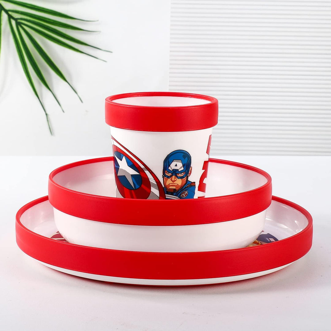 Stor 8412497577811Premium Anti-Rutsch-Geschirrset 3-teilig Avengers Comic Helden