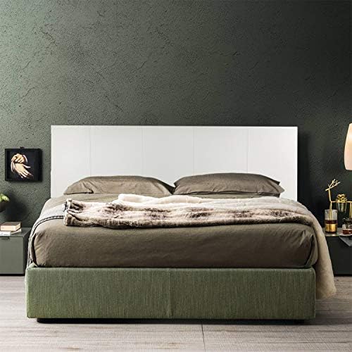 P17 | Kopfteil aus Kunstleder | gestreift | 160 x 60 | (Weiss) 60 x 160 cm Eco Leather - Linien Weis