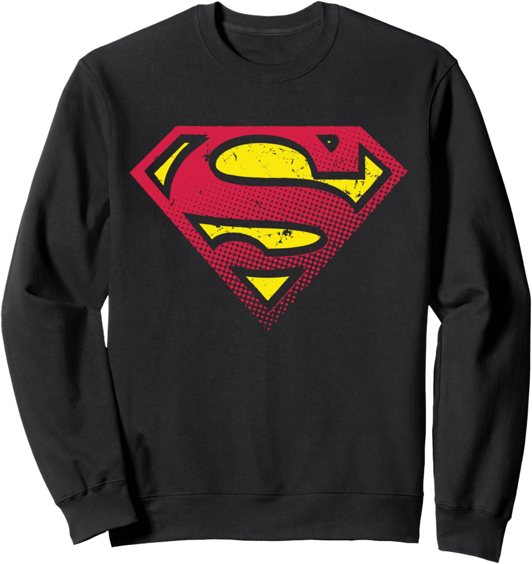 DC Superman Logo Halbton Sweatshirt