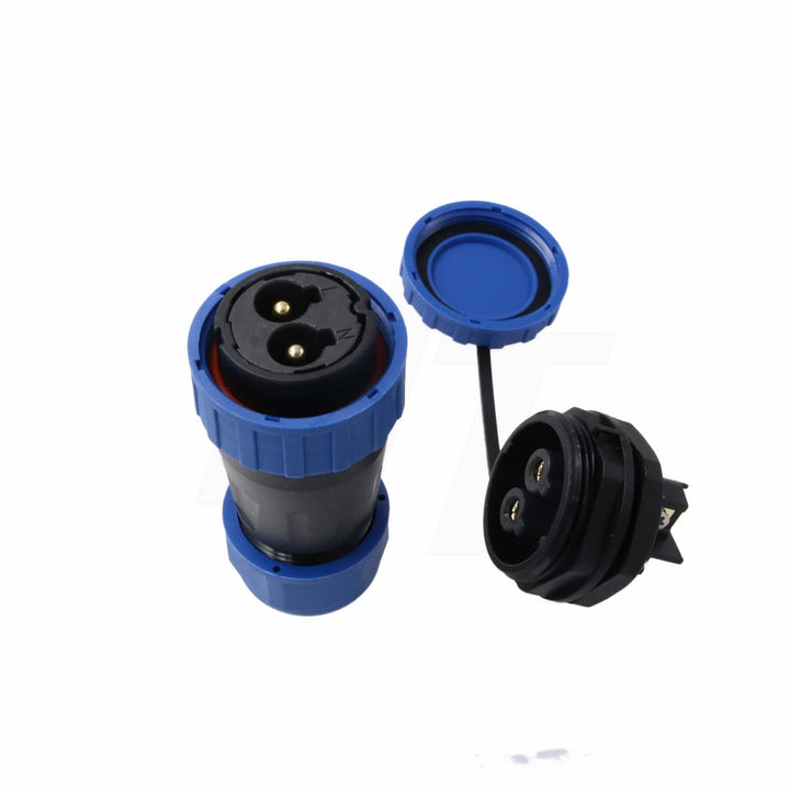 TY28 2 Pin 45A lötfrei Luftfahrt wasserdicht Boot Marine Schnellkupplung Panel Mount Connector männl
