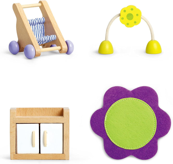 Hape E3459 - Babyzimmer, Klein, Babyzimmer