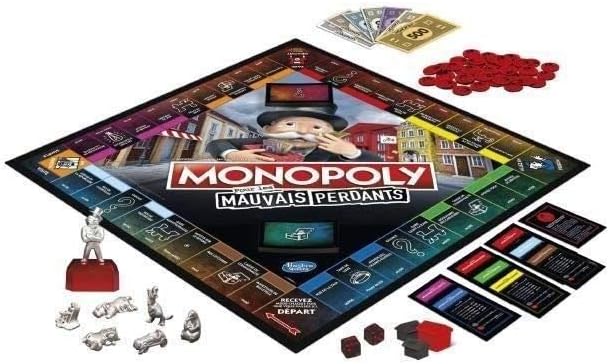 Monopoly Jeu Hasbro Edition Mauvais Perdants Frankreich Multi, Frankreich Multi