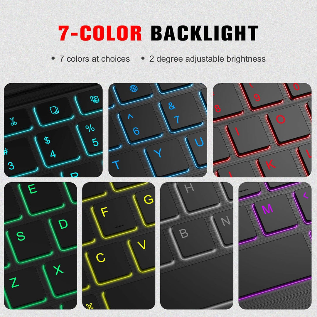 Fintie Hülle mit Tastatur für iPad Air 5 2022 / iPad Air 4 Tastatur 2020 10.9" - Soft TPU Rückseite
