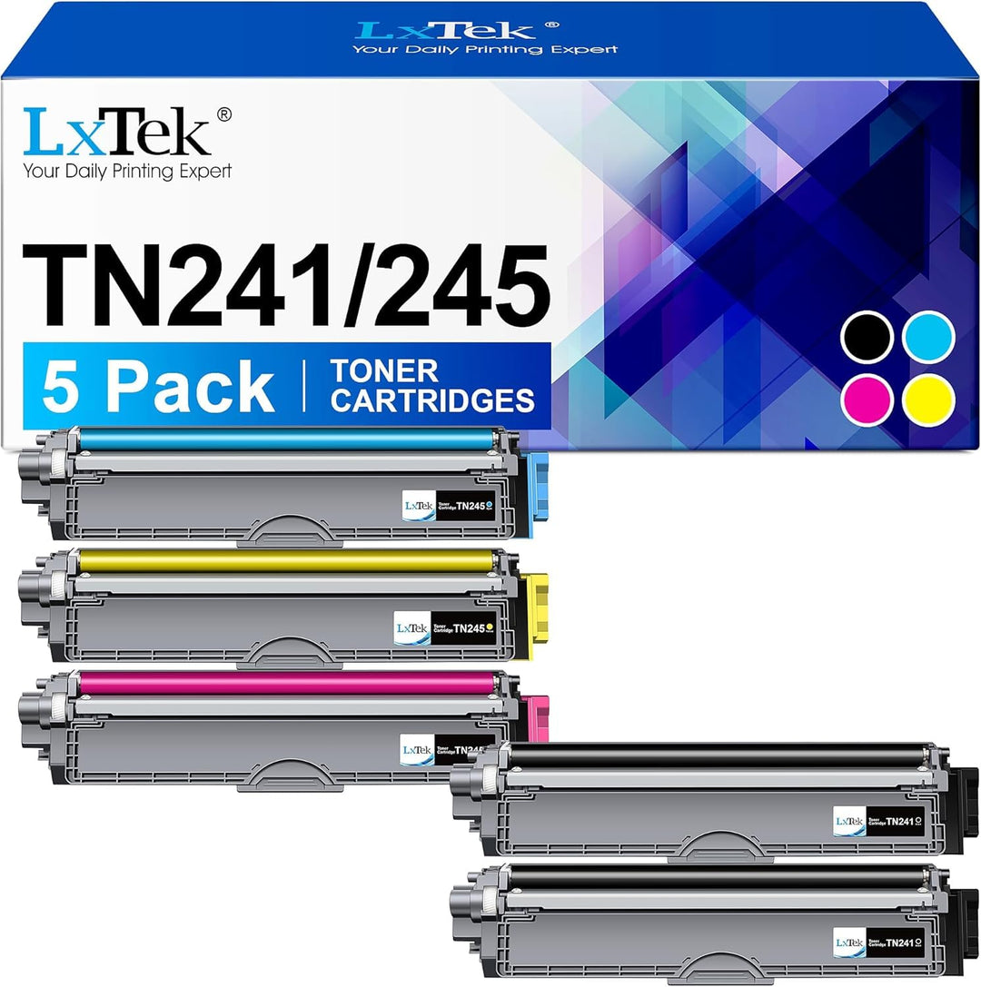 LxTek TN241 TN245 Tonerkartusche Kompatibel für Brother TN242 TN246 TN-241 TN-245 für Brother MFC-93