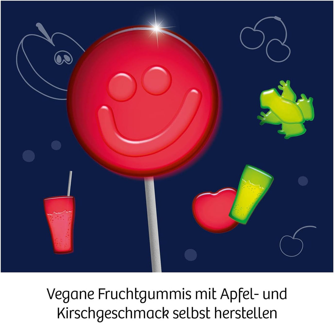 KOSMOS 654306 Fun Science Jelly Pops, Fruchtgummi-Labor für Gummi-Drops, Ostergeschenk, Experimentie