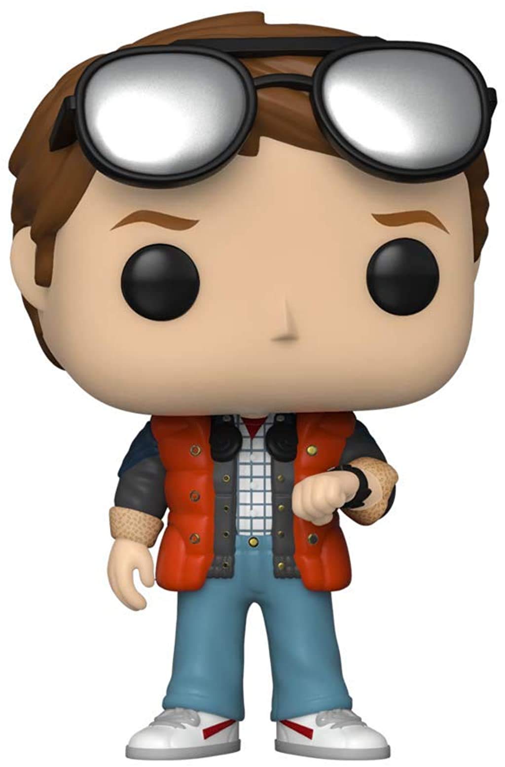 Funko – 48907 Pop! – Movies: Back to The Future – Marty Checking Watch – Vinyl Figur, 9cm (UK Exclus