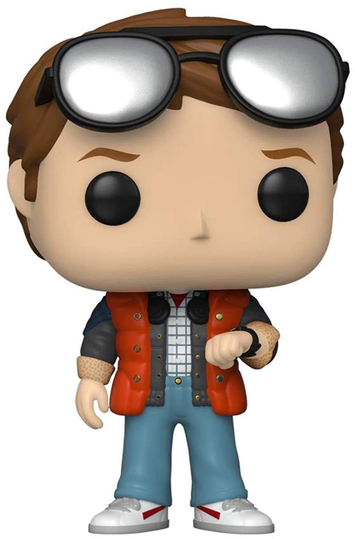 Funko – 48907 Pop! – Movies: Back to The Future – Marty Checking Watch – Vinyl Figur, 9cm (UK Exclus