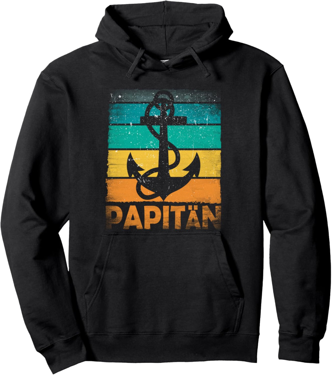 Papitän | Für Kapitän und Vater | Batertag | Vatertag Pullover Hoodie