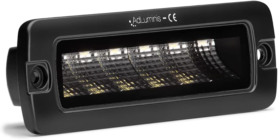 AdLuminis Blackline LED Arbeitsscheinwerfer 30 Watt 2300 Lumen, Flood, Einbau, Zusatzscheinwerfer, A