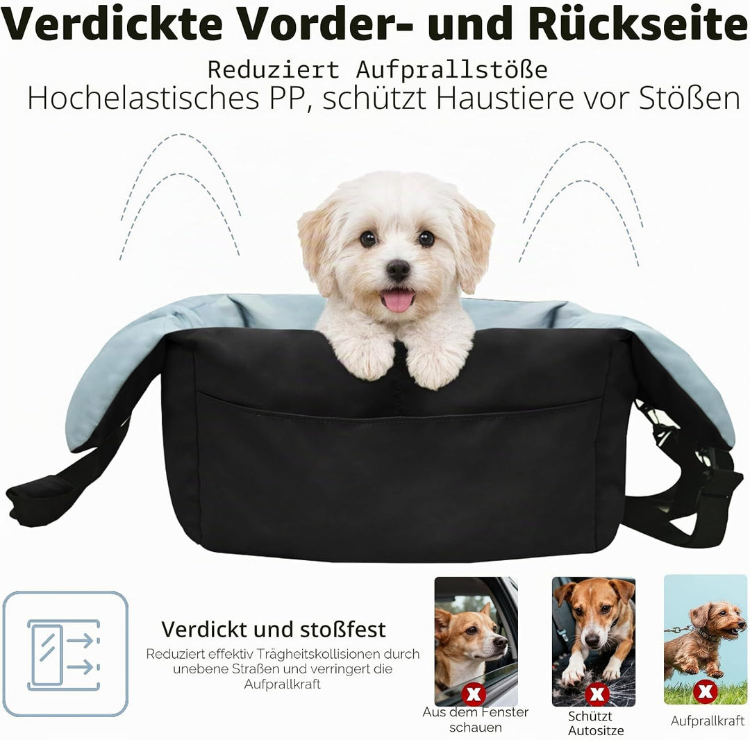 BingoPaw Hunde Autositz für kleine bis mittlere Hunde, Abnehmbar Waschbar Weich Hundesitz, Tragbar H