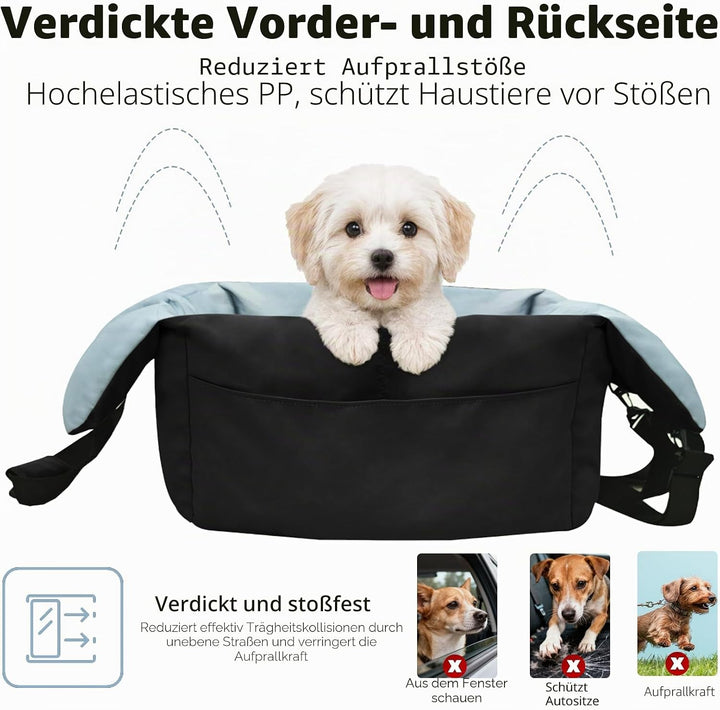 BingoPaw Hunde Autositz für kleine bis mittlere Hunde, Abnehmbar Waschbar Weich Hundesitz, Tragbar H