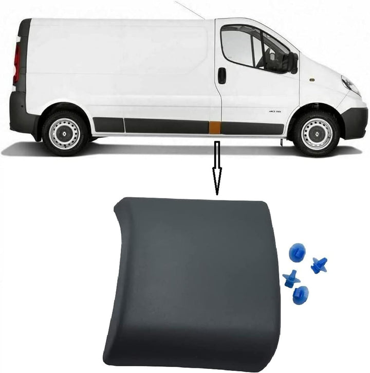 MKAREPART Zierleiste für Seitentür, rechts mit Vivaro Trafic MK2 Primaster 2001-2014 (rechts klein)