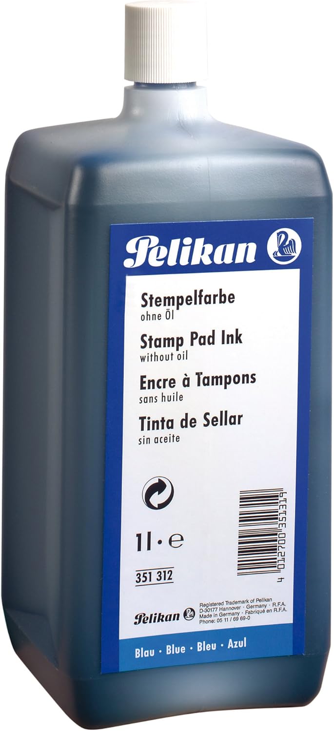 Pelikan Stempelfarbe ohne Öl, 1000 ml, 1 Set, schwarz, Schwarz