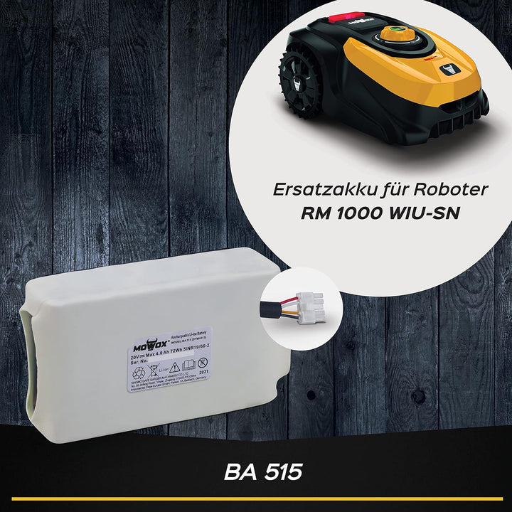 Ersatzakku 20 V 4,0 Ah für SILARO Mähroboter