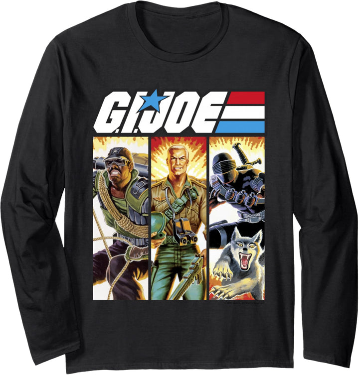 G.I. Joe Geared Up Action Shot Comic Panels Langarmshirt