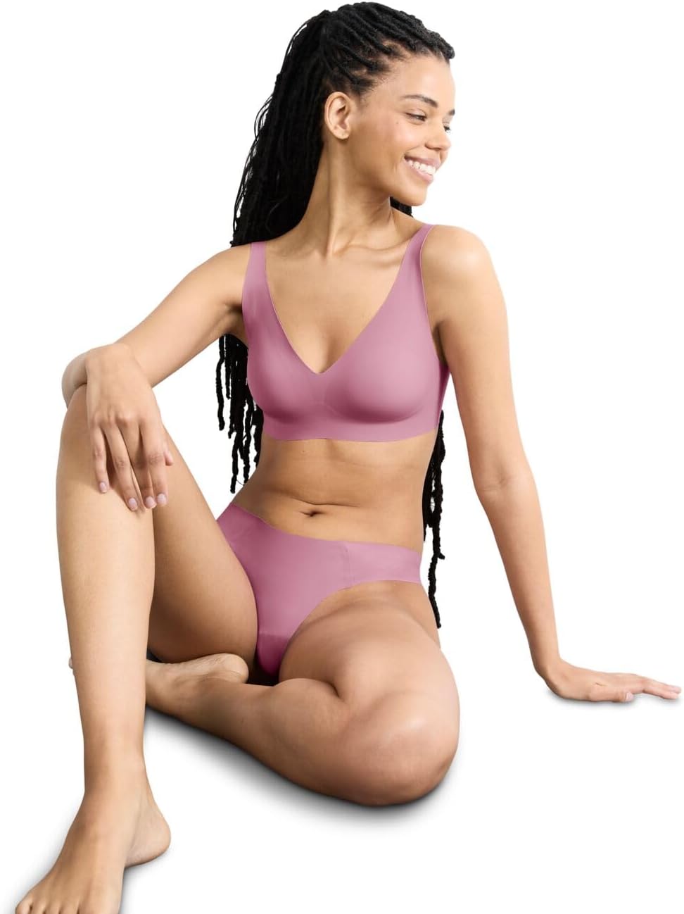 Sloggi Damen Nahtloser BH Zero Feel 2.0 Soft Bra/ohne Bügel/Gepolstert/Verstellbare Träger S Grosse