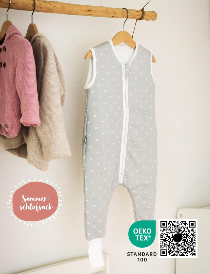 Ehrenkind® Baby Sommerschlafsack mit Beinen | Bio-Baumwolle | Sommer Schlafsack verschiedene Grössen