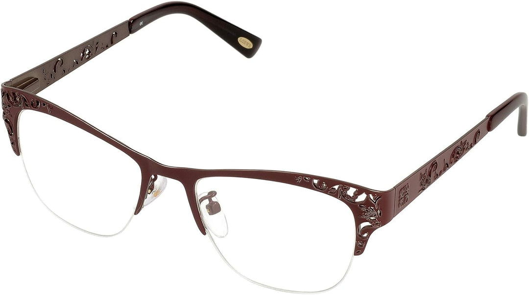 Loewe Unisex-Erwachsene VLW444M510A57 Brillengestelle, Braun (Shiny Brown), 55