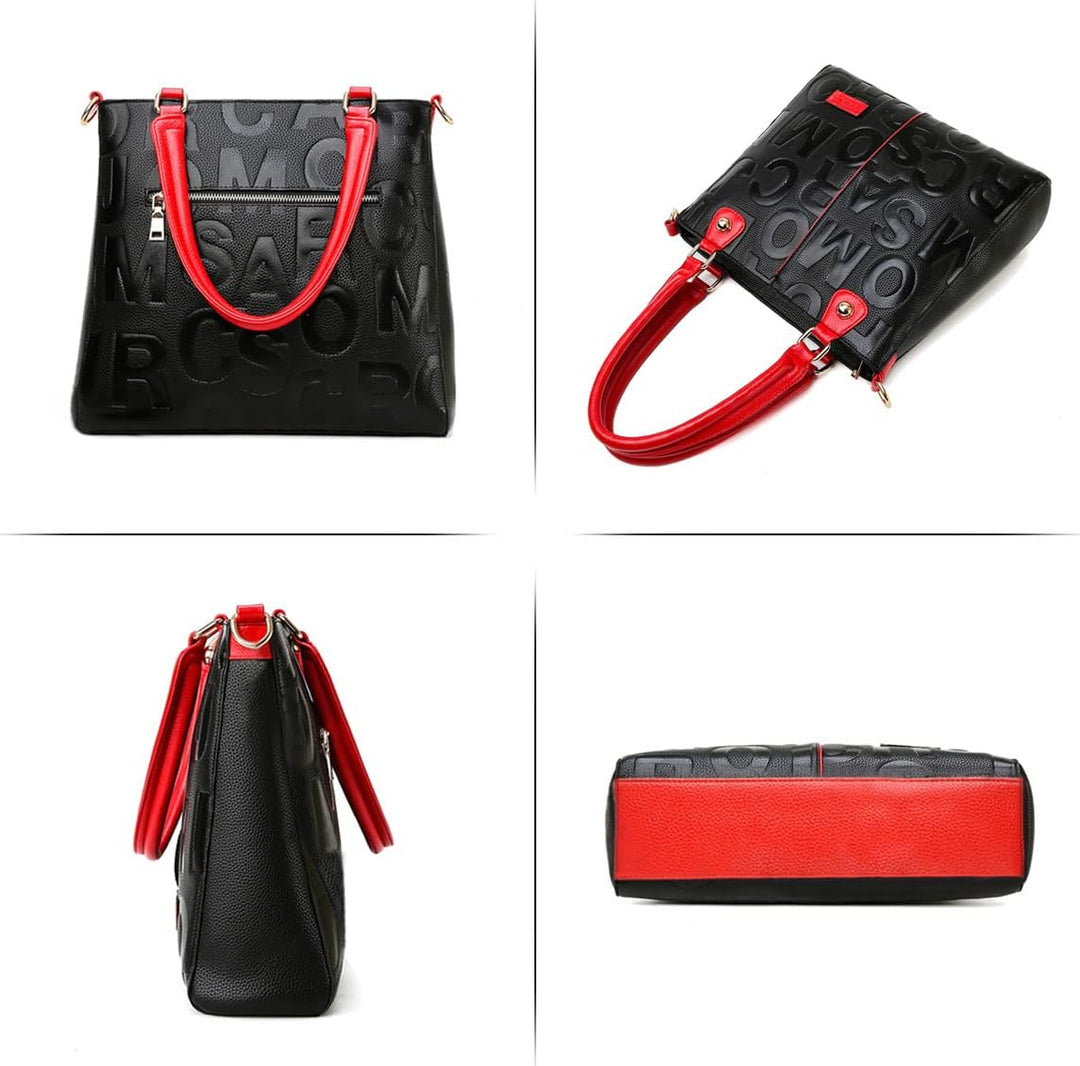 BUKESIYI Damen Tasche Umhängetasche Handtasche Frauen Klein Schultertasche Weekender Lack PU Leder D