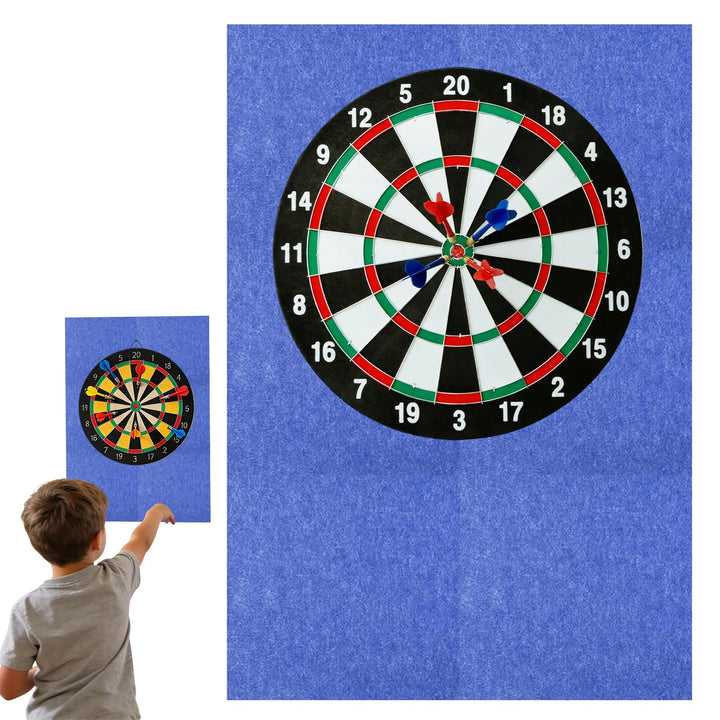 Dartboard Wandschutz, Filz Dartscheibe Wandschutz Selbstklebend, Wandumrandung für Dartboard, Filz-D