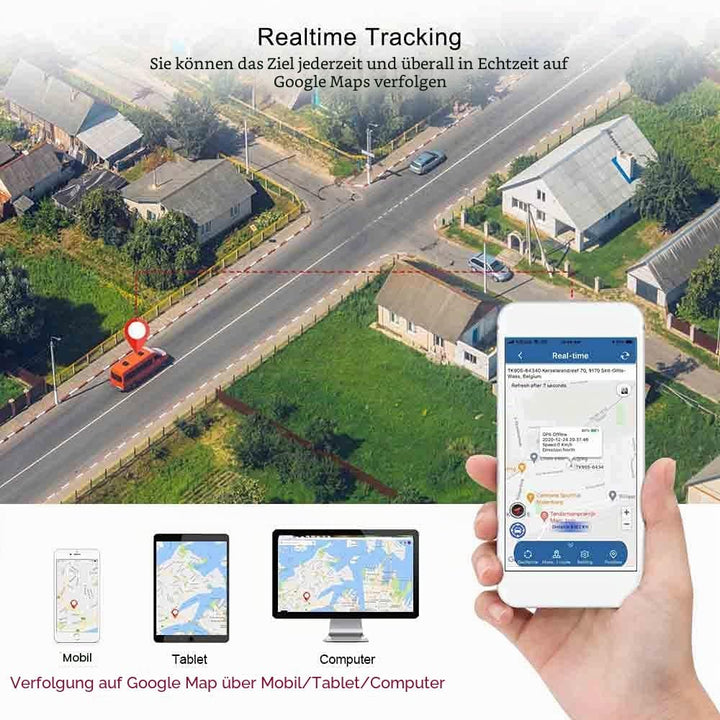 Winnes 4G GPS Tracker Auto Ohne ABO 20000mAh,240 Tage Standby, TK905C GPS Tracker Echtzeit-Ortung mi