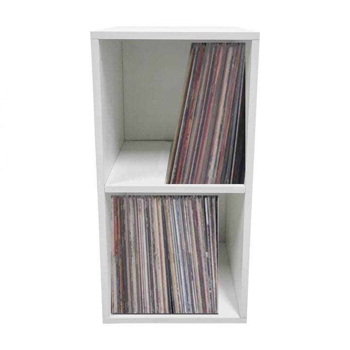 VDD Schrank für Vinyl-LP-Schallplatten - 2 Fächer - weiss