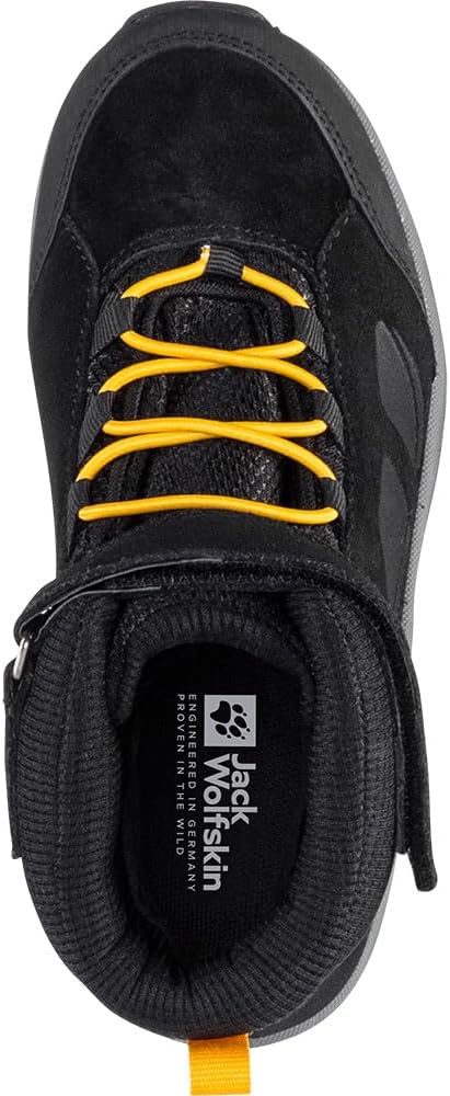 Jack Wolfskin Unisex Kinder Vojo Lt Texapore Mid K Outdoorschuhe 31 EU Black Burly Yellow Xt, 31 EU