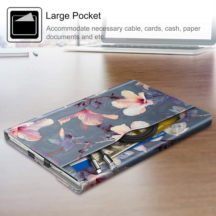 Fintie Hülle für Microsoft Surface Pro 7+ / 7/6 / 5/4 / 3 - Multi-Sichtwinkel Kunstleder Tasche Schu