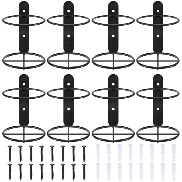 8 PCS Wand Montiert Weinregal, Einzelnes Weinregal, moderner Metall-Wandhalter für Rotweinflaschen m