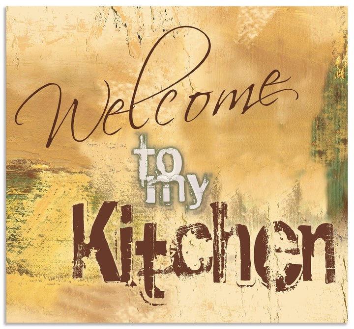 ARTland Spritzschutz Küche aus Alu für Herd Spüle 70x65 cm (BxH) Küchenrückwand mit Motiv Spruch Sha
