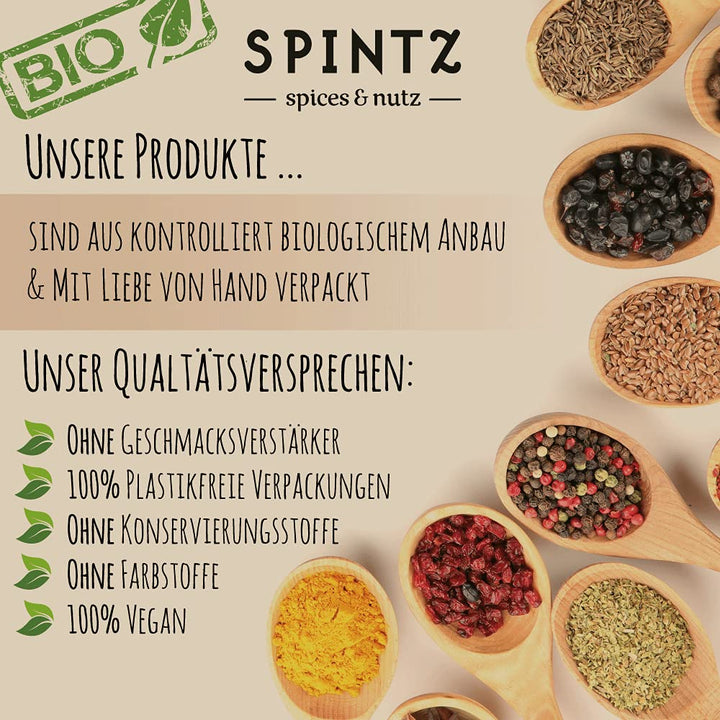 SPINTZ Bio Cumin gemahlen - Cuminpulver in Premium Qualität - Pulver aus Kumin Körner - 100% natürli