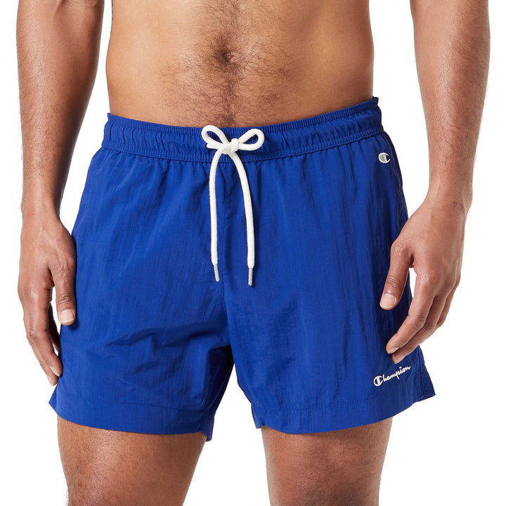Champion Herren Eco Future Pacific Sand Recycled Nylon Bermuda Badehose S Blu (College), S Blu (Coll