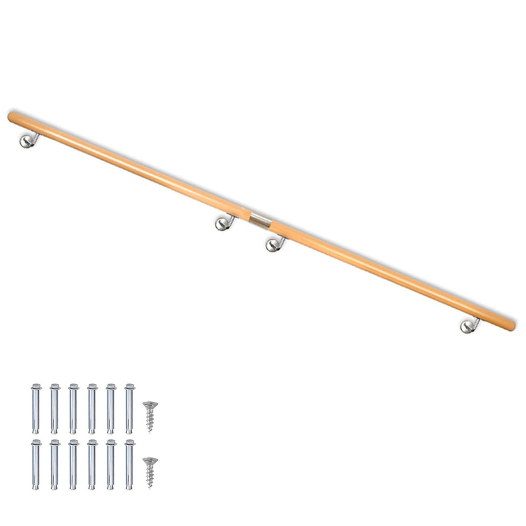 Buche Holz Handlauf Treppengeländer Geländer für Treppe Wandhandlauf V2Aox | 350 cm, Wand, seitliche