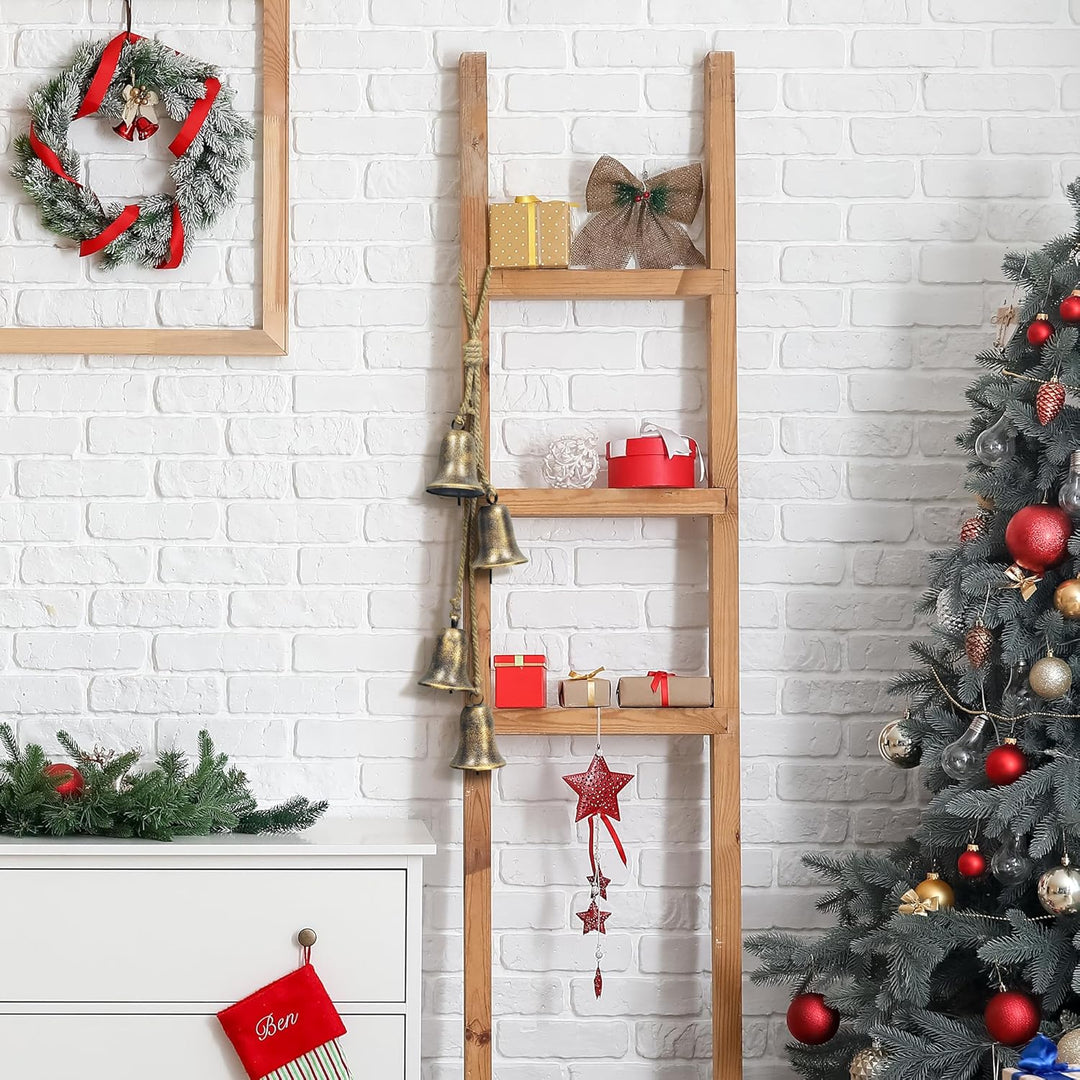 Weihnachtsglöckchen zum Aufhängen XXL gross, Glocken Vintage Glöckchen, rustikal Metallglöckchen, We