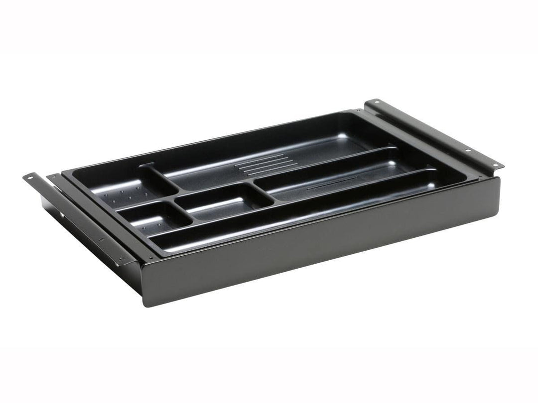 TecLines TUS016B ausziehbare Unterbau Schublade M, schwarz