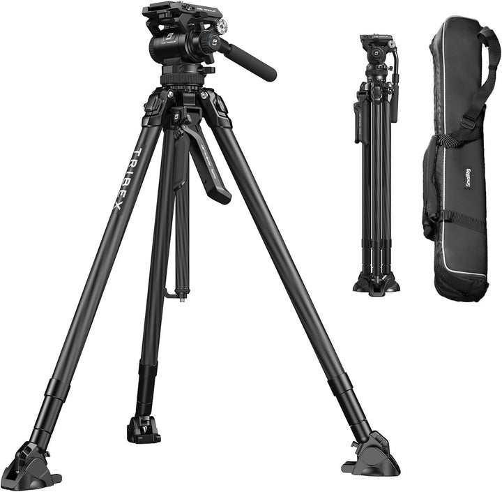 SMALLRIG Tribex Hydraulisches Carbonfaser-Stativ kit, Schnell Ausziehbares Kamera-Videostativ mit 4-