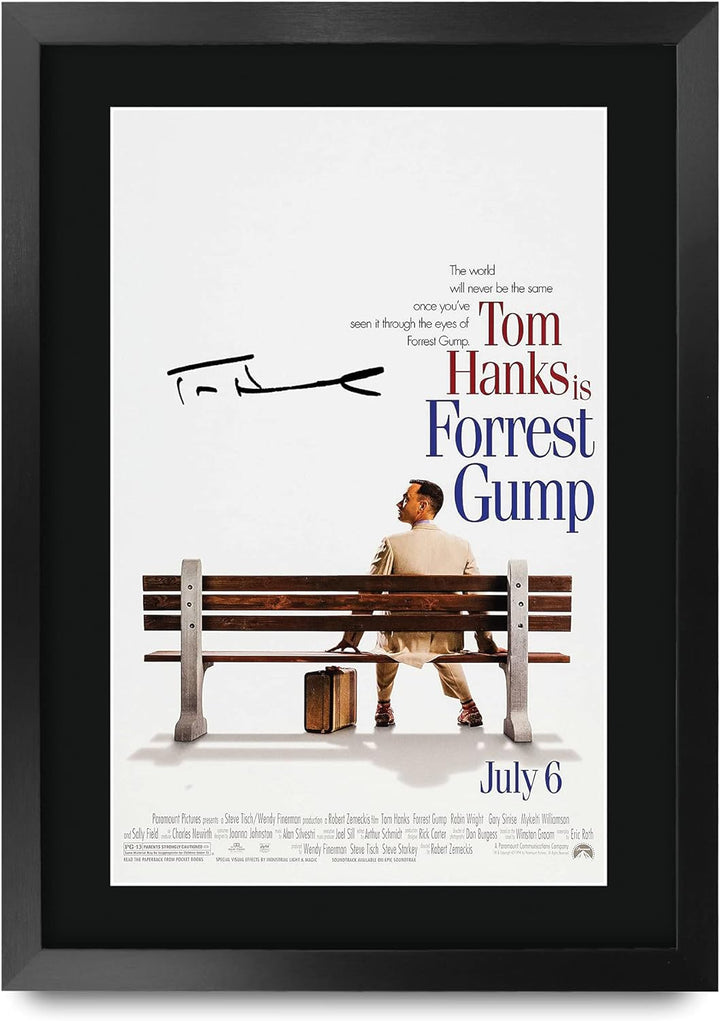 HWC Trading Forrest Gump A3 Gerahmte Signiert Gedruckt Autogramme Bild Druck-Fotoanzeige Geschenk Fü