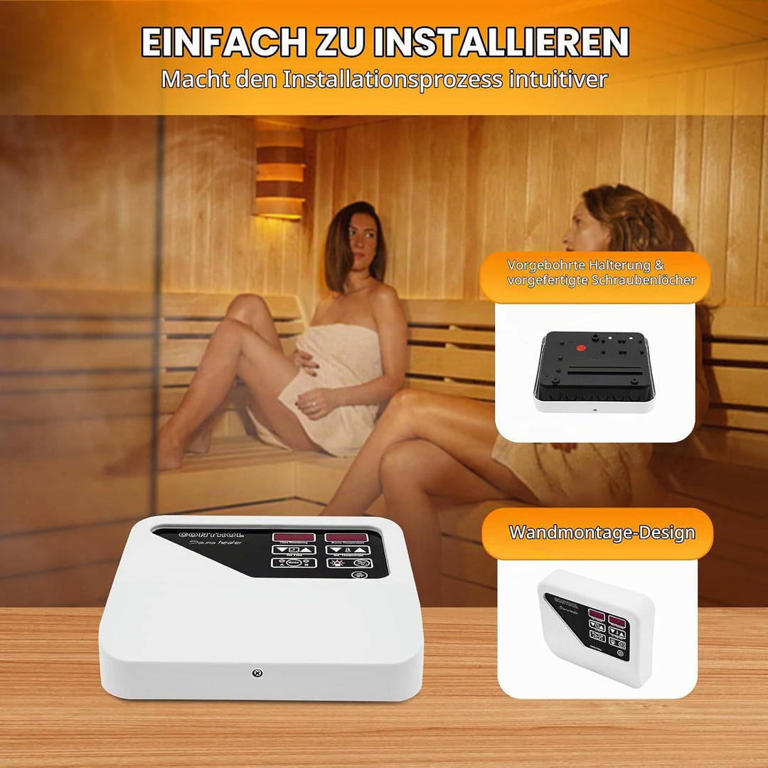 3-9 kW Sauna-Aussenregler, Saunaregler, Saunasteuerung 380 V-415 V, Saunaofen-Digitalregler, externe