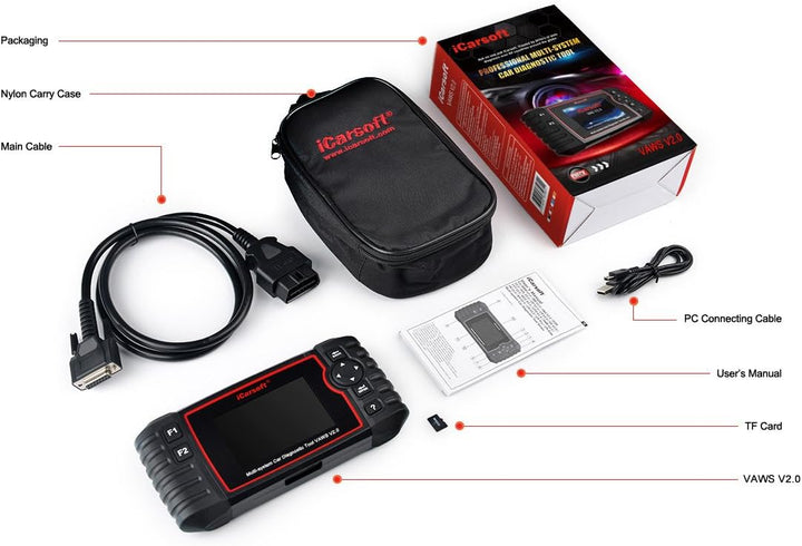iCarsoft VAWS V2.0 Diagnosegerät