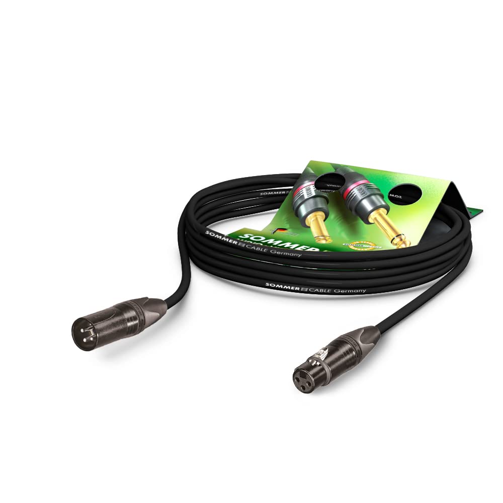 Sommer Cable 50m Mikrofonkabel Stage 22 Highflex 2 x 0.22 mm² Super Soft PVC-Mantel Neutrik XLR Stec