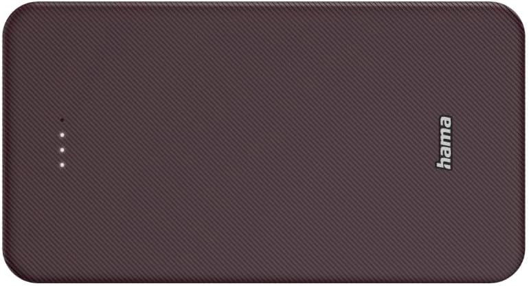 Hama Power Pack 20000 mAh, externer Akku, 1x USB C + 1x USB A, LED-Anzeige Pflaume, Pflaume