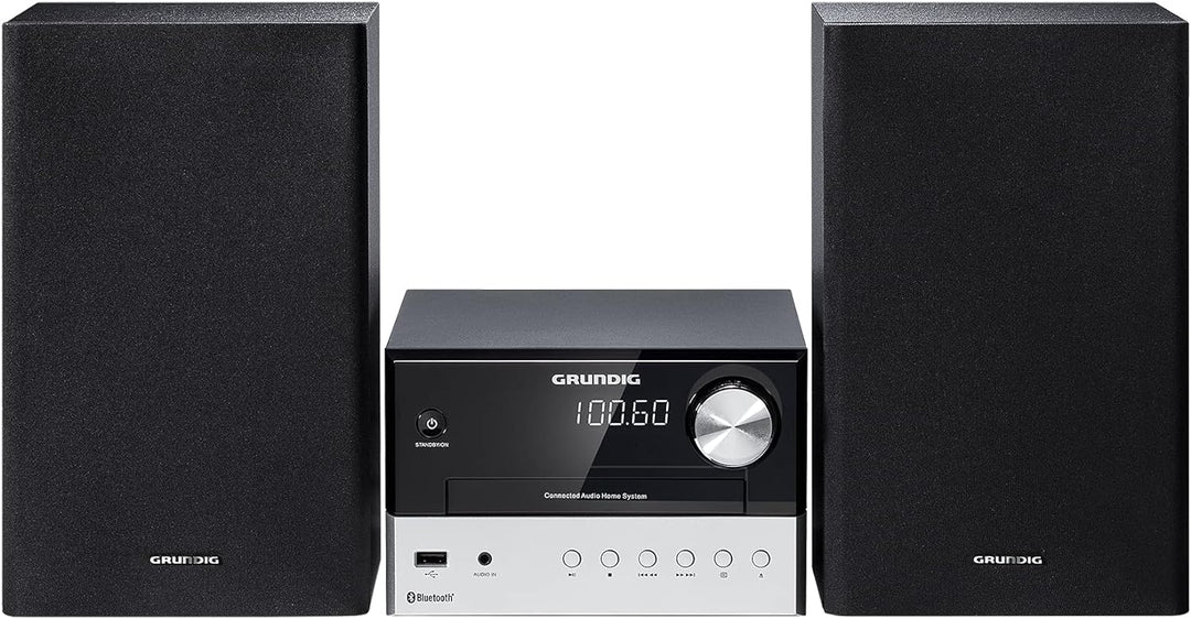 Grundig CMS 2000 BT, HiFi System, schwarz, GHF1040 FM 30 Watt RMS Single, FM 30 Watt RMS Single